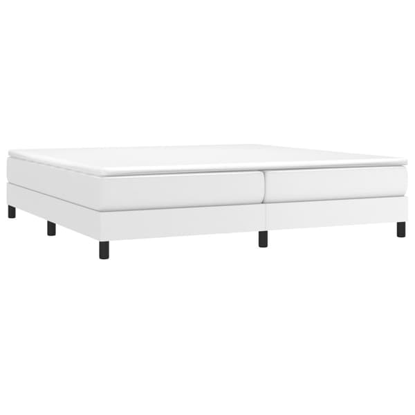 vidaXL Ramsäng vit 200x200 cm konstläder Vit