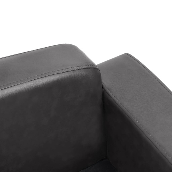 vidaXL Hundsoffa grå 80x50x40 cm konstläder grå