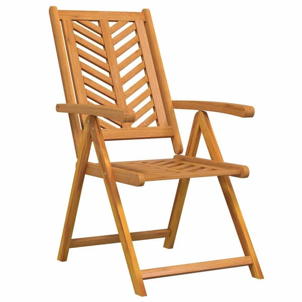 vidaXL Trädgårdsmöbelset 7 pcs Brun Massivt Akaciaträ Brun