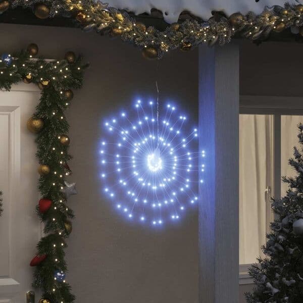 vidaXL Julbelysning 4 st 140 LED kallvit 17 cm Cold white