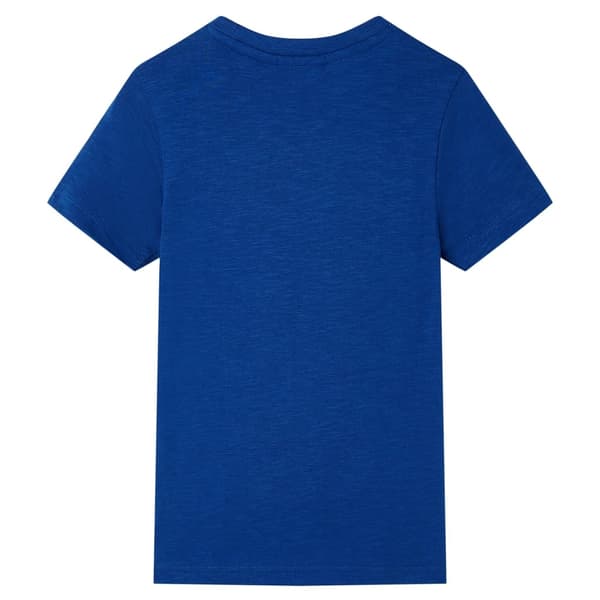 vidaXL T-shirt för barn mörkgrå 128 Blå