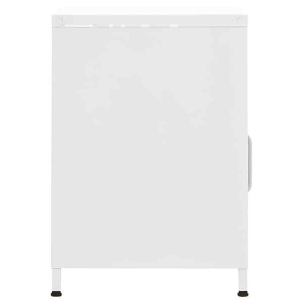vidaXL Sängbord vit 35x35x51 cm stål Vit