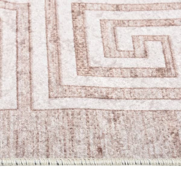 vidaXL Matta tvättbar 120x180 cm beige Beige