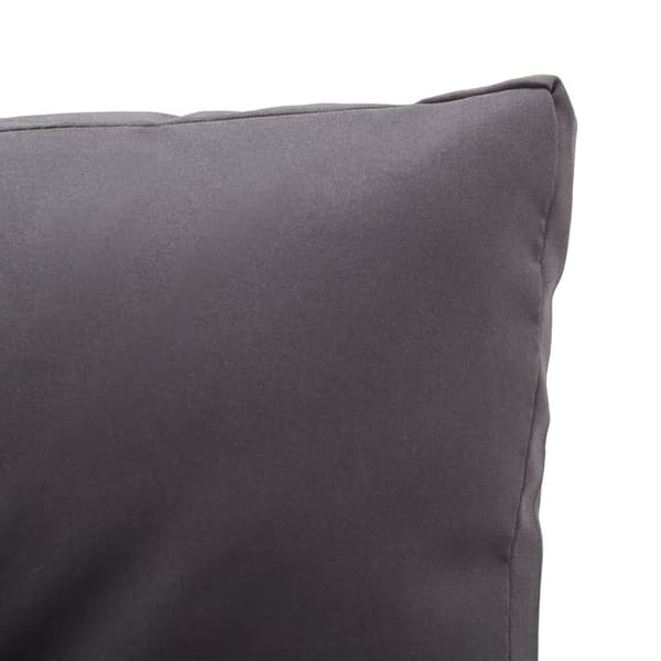 vidaXL Trädgårdssoffa 2-sits med dynor grå 124 cm konstrotting grå