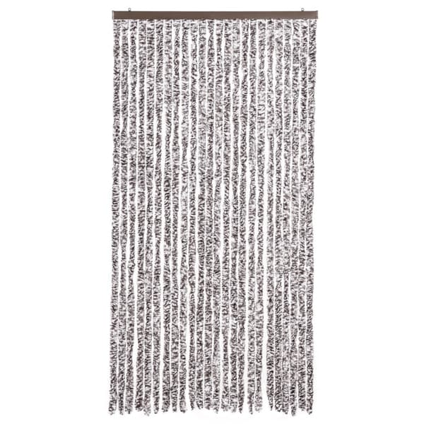 vidaXL Insektsdraperi brun och beige 100x220 cm chenille multifärg