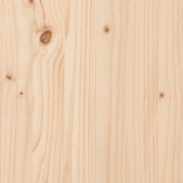 vidaXL Sängram 100x200 cm massiv furu Brun