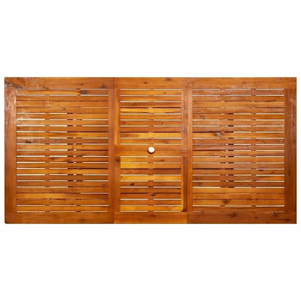 vidaXL Trädgårdsbord (150-200)x100x75 cm massivt akaciaträ Brun