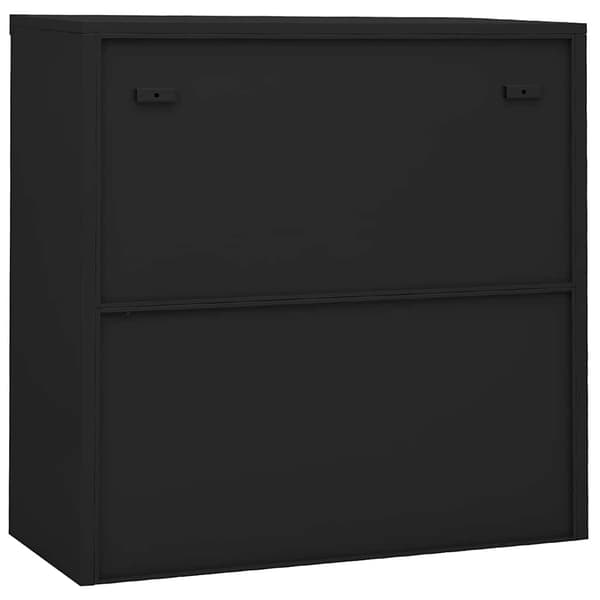 vidaXL Dokumentskåp med skjutdörr antracit 90x40x90 cm stål Antracit