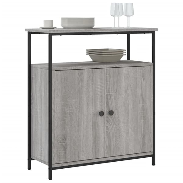 vidaXL Byrå grå sonoma 70x30x80 cm konstruerat trä Grå
