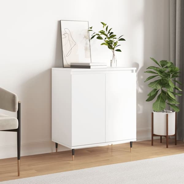 vidaXL Byrå vit 60x35x70 cm konstruerat trä Vit