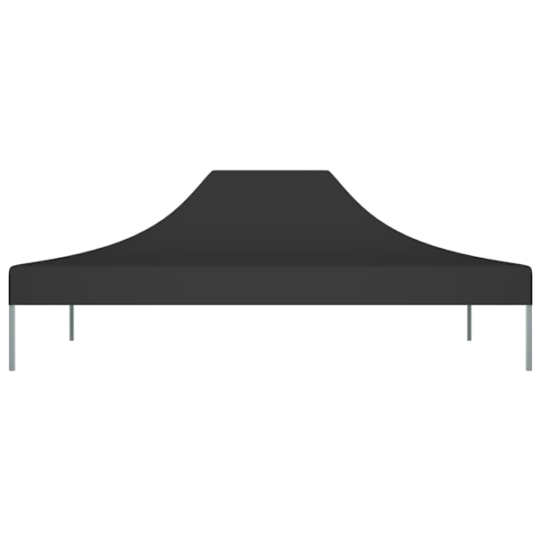 vidaXL Tak till partytält 4x3 m svart 270 g/m² Svart