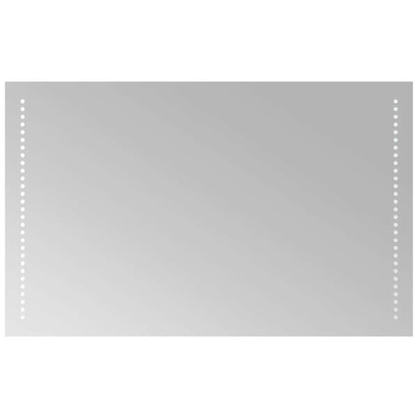 vidaXL Badrumsspegel LED 80x50 cm Transparent