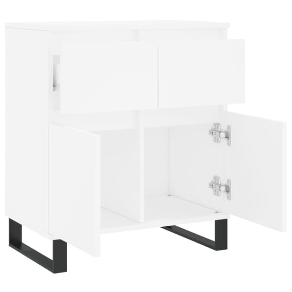 vidaXL Byrå vit 60x35x70 cm konstruerat trä Vit