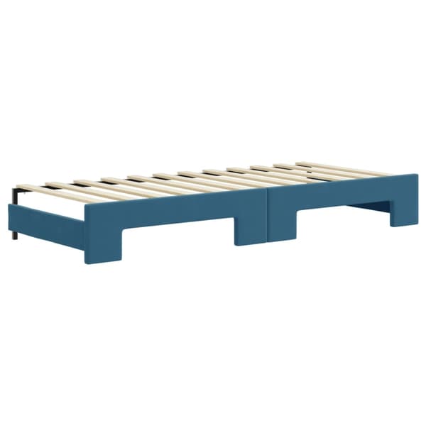 vidaXL Dagbädd utdragbar blå 80x200 cm sammet Blå