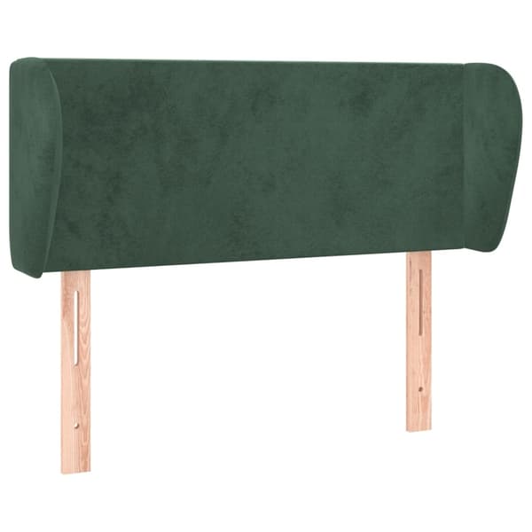 vidaXL Sänggavel med kanter mörkgrön 93x23x78/88 cm sammet Grön