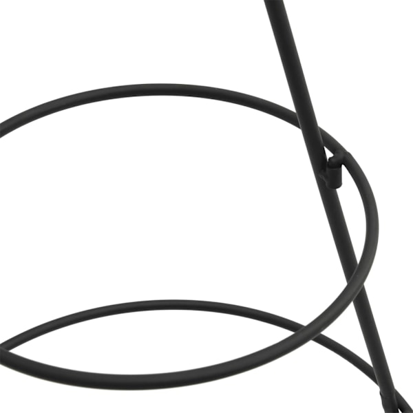 vidaXL Julgran i metall svart 60 cm Svart