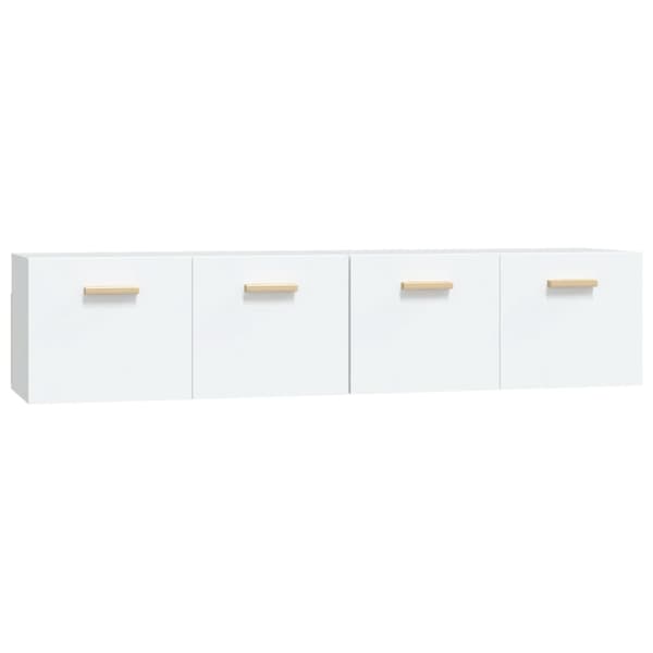 vidaXL Väggskåp 2 st vit 80x35x36,5 cm konstruerat trä Vit