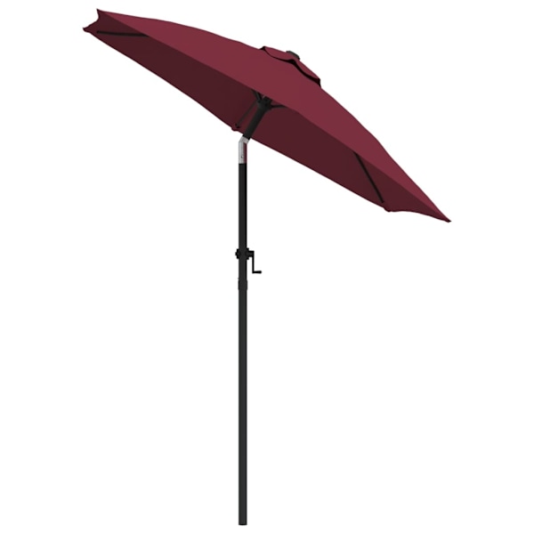 vidaXL Parasoll vinröd 200x224 cm aluminium Röd