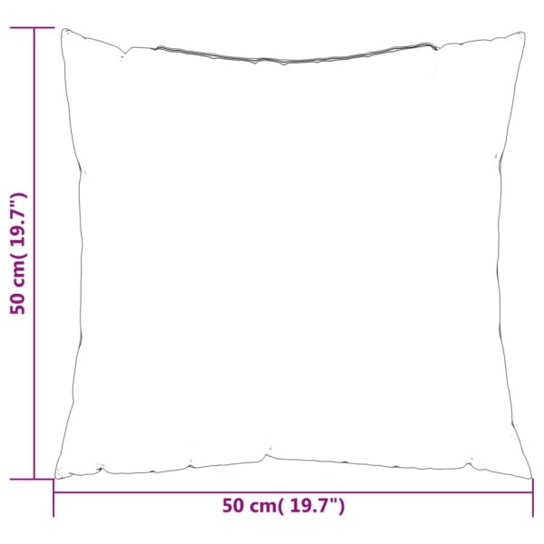 vidaXL Prydnadskuddar 4 st bladmönster 50x50 cm tyg multifärg