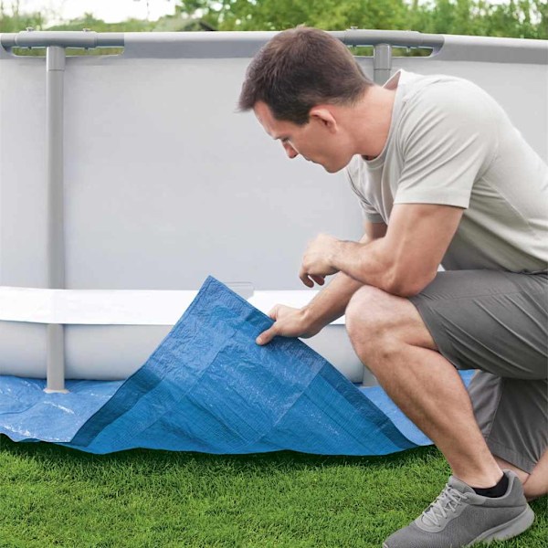 Bestway Markduk för pool Flowclear 488x488 cm Blå