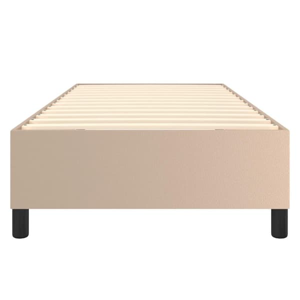 vidaXL Ramsäng cappuccino 80x200 cm konstläder Brun