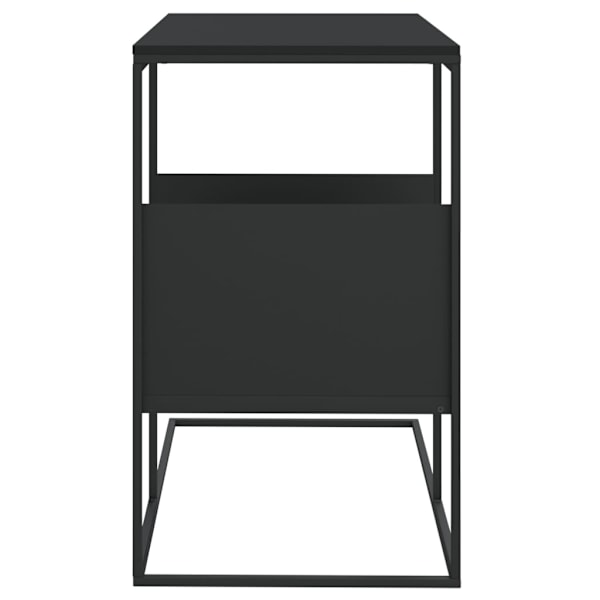 vidaXL Sidobord svart 55x36x59,5 cm konstruerat trä Svart