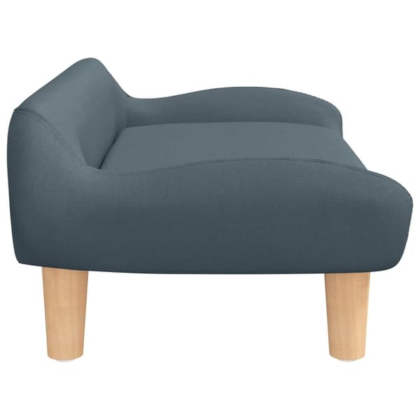 vidaXL Barnsoffa mörkgrå 70x40x24 cm tyg Grå