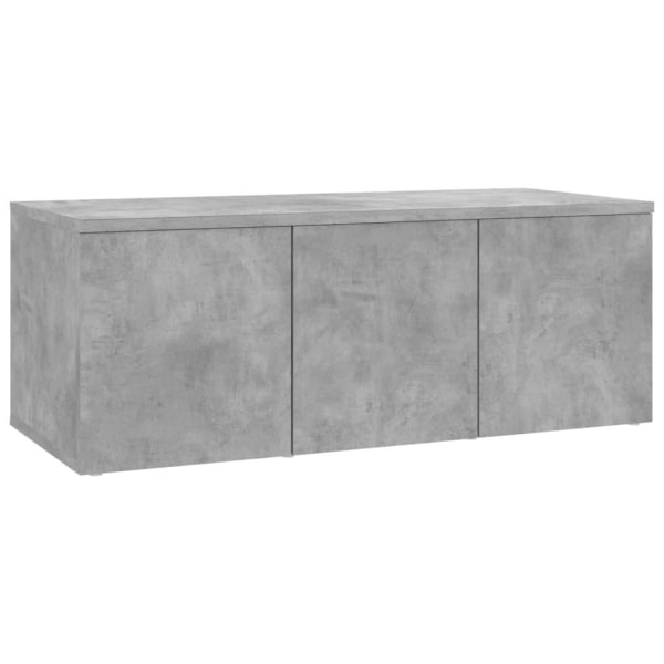 vidaXL TV-bänk betonggrå 80x34x30 cm spånskiva grå