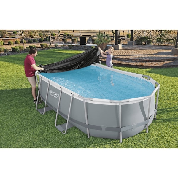 Bestway Poolöverdrag 418x230 cm Svart