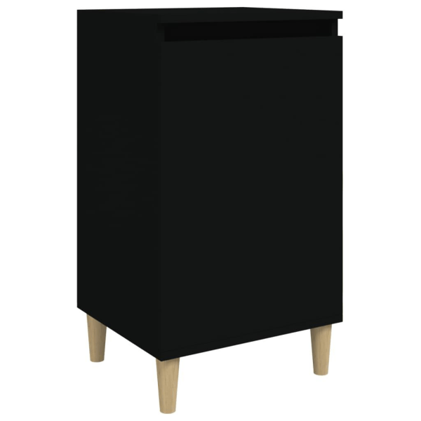 vidaXL Sängbord svart 40x35x70 cm konstruerat trä Svart