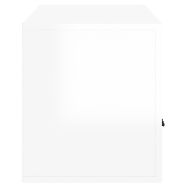 vidaXL TV-skåp vit högglans 100x35x40 cm konstruerat trä Vit