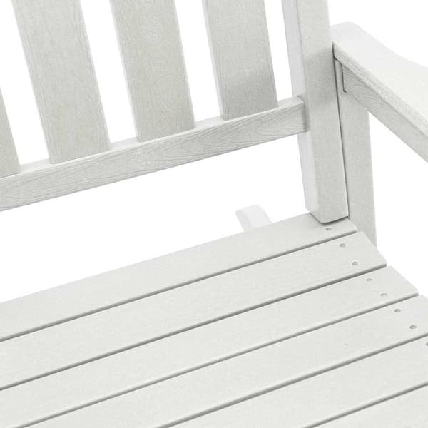 vidaXL Gungstol 2 pcs Vit 92 x 70 x 108 cm polyeten Vit
