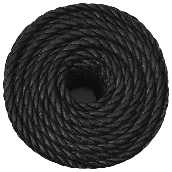 vidaXL Rep svart 16 mm 250 m polypropen Svart
