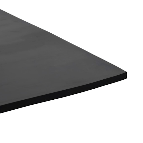 vidaXL Halkfri matta 1,2x2 m 6 mm jämn Svart