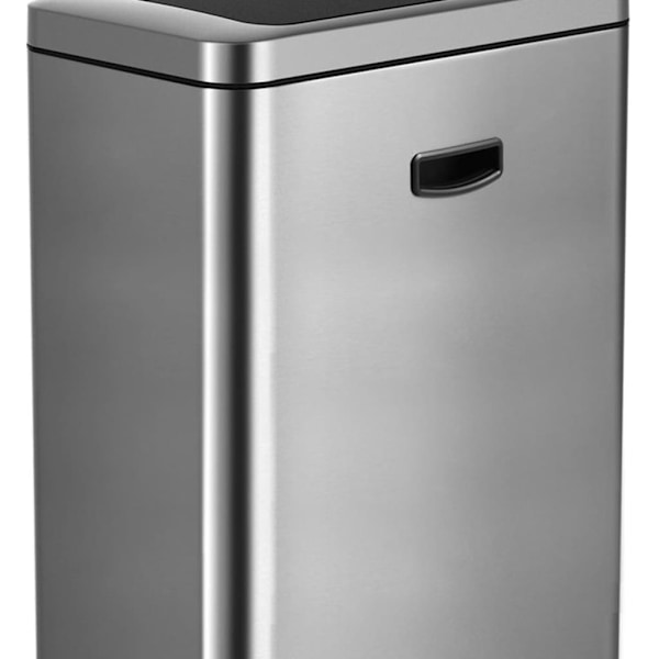 EKO Soptunna Mirage med sensor 2x20 L matt silver Silver