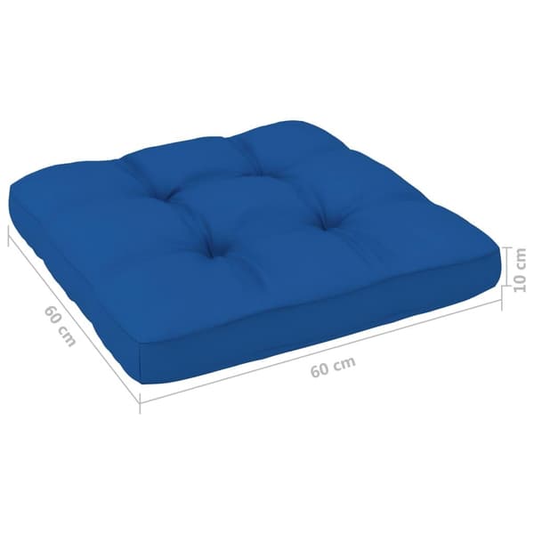 vidaXL Palldyna kungsblå 60x60x12 cm tyg Blå