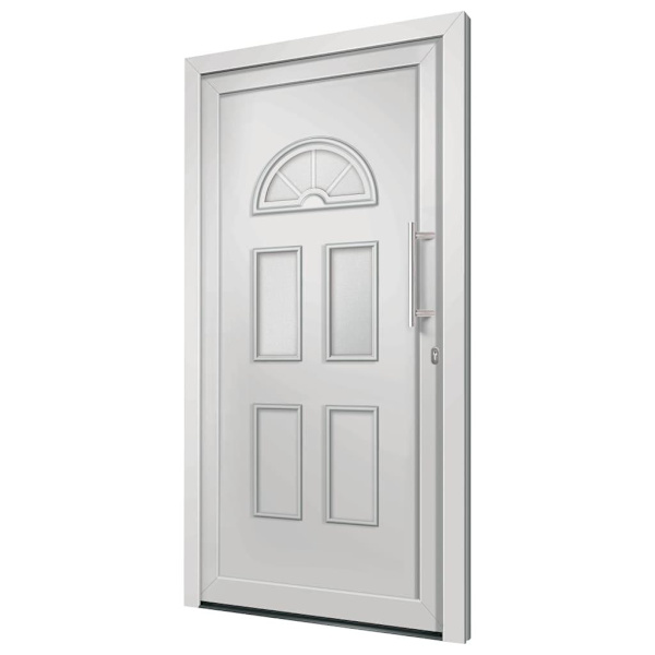 vidaXL Ytterdörr vit 88x208 cm Vit