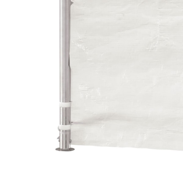 vidaXL Paviljong med tak vit 13,38x5,88x3,75 m polyeten Vit