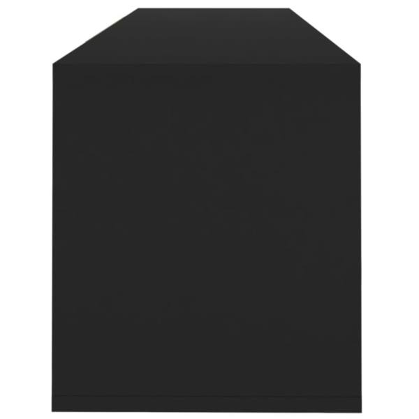 vidaXL Tv-bänk svart 120x30x40,5 cm konstruerat trä Svart
