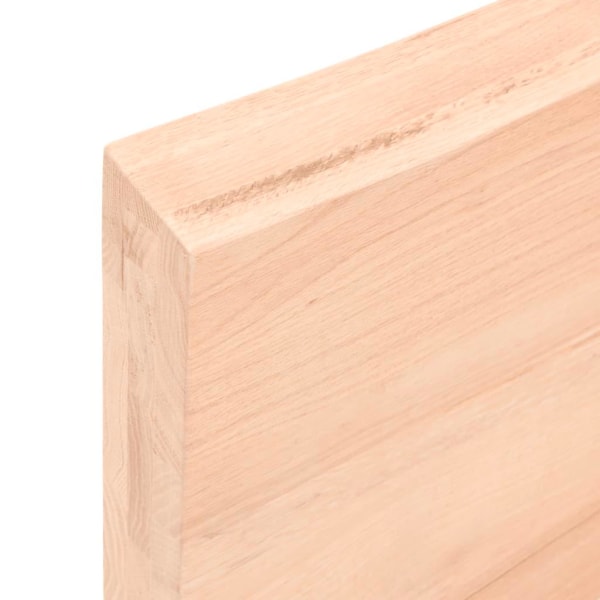 vidaXL Hyllplan 60x40x(2-6) cm obehandlad massiv ek Brun
