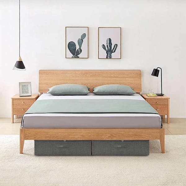 vidaXL Förvaringslåda 2 st tyg 70x40x18 cm antracit Antracit