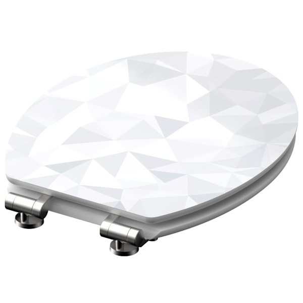 SCHÜTTE Toalettsits högglans med mjuk stängning DIAMOND MDF multifärg