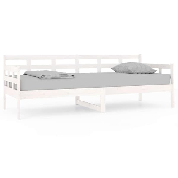 vidaXL Dagbädd vit 80x200 cm massiv furu Vit