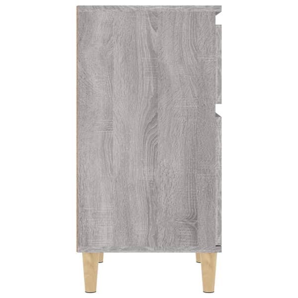 vidaXL Sängbord grå sonoma 40x35x70 cm Grå