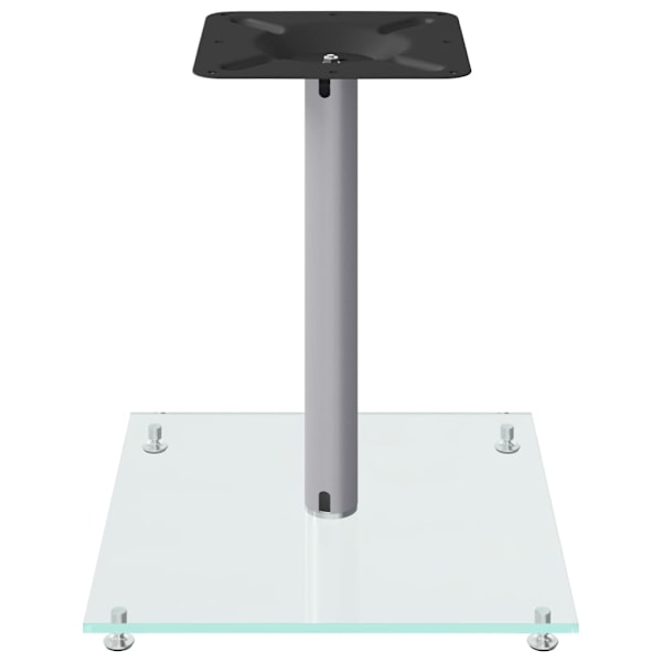 vidaXL vidaL Högtalarstativ 2 st härdat glas 3-pelardesign silver Silver