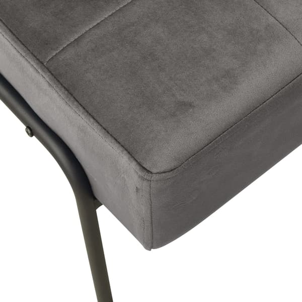 vidaXL Avkopplingsstol 65x79x87 cm mörkgrå sammet grå