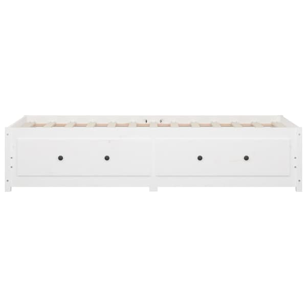 vidaXL Dagbädd vit 80x200 cm massiv furu Vit