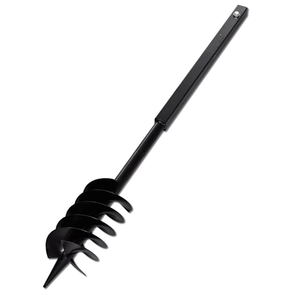 vidaXL Jordborr 150 mm Stål inkl. förlängningsrör 13 meter Vit