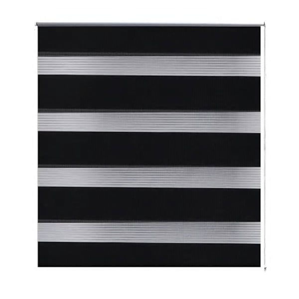 vidaXL Rullgardin randig svart 50 x 100 cm transparent Svart