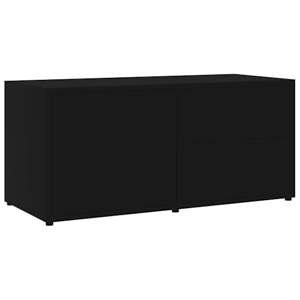 vidaXL Tv-bänk svart 80x34x36 cm konstruerat trä Svart
